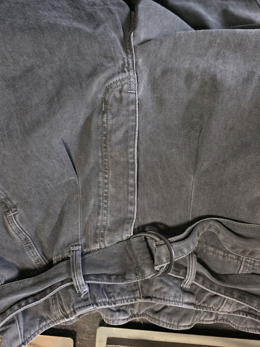 We The Free Charcoal D-Ring Belt Barrel Pants - Picture 5 of 7